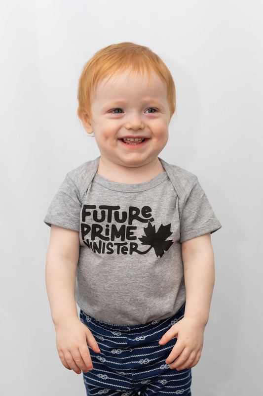 Future Prime Minister - Baby Onesie - Grey