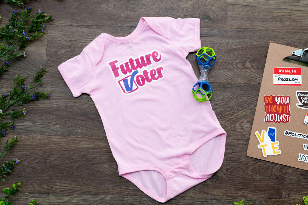 Future Voter - Baby Onesie - Pink